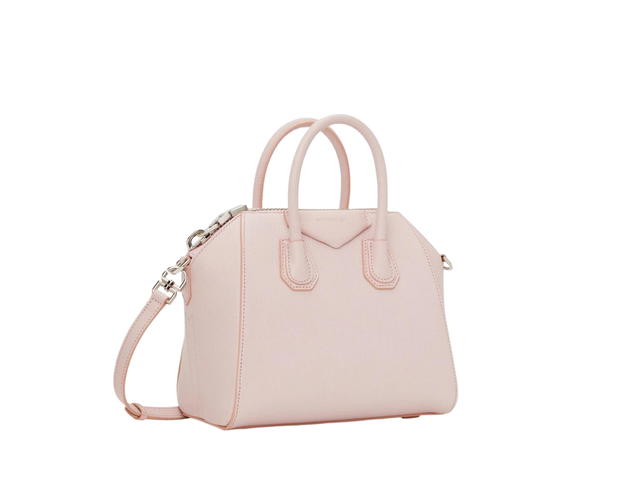 Givenchy Givenchy Antigona Bag Mini In Grained Calfskin With Silve-tone Hardware Light Pink - view 3