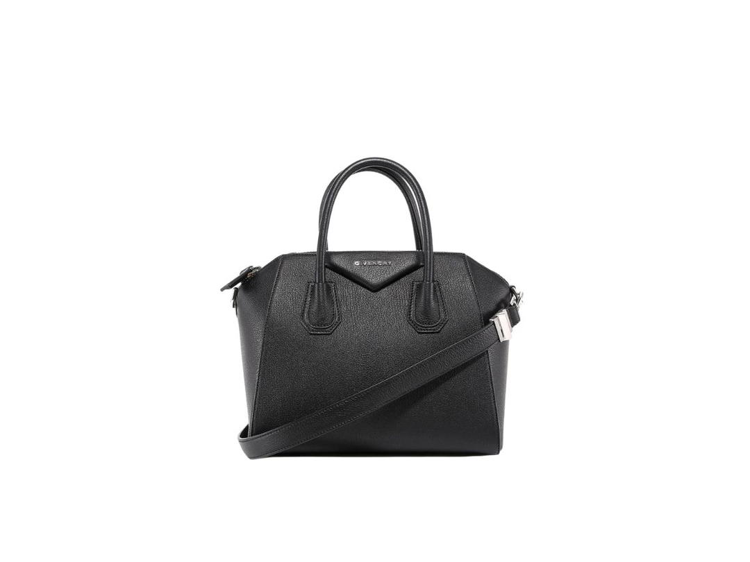 Givenchy Givenchy Antigona Small Tote Bag In Goatskin Leather Black