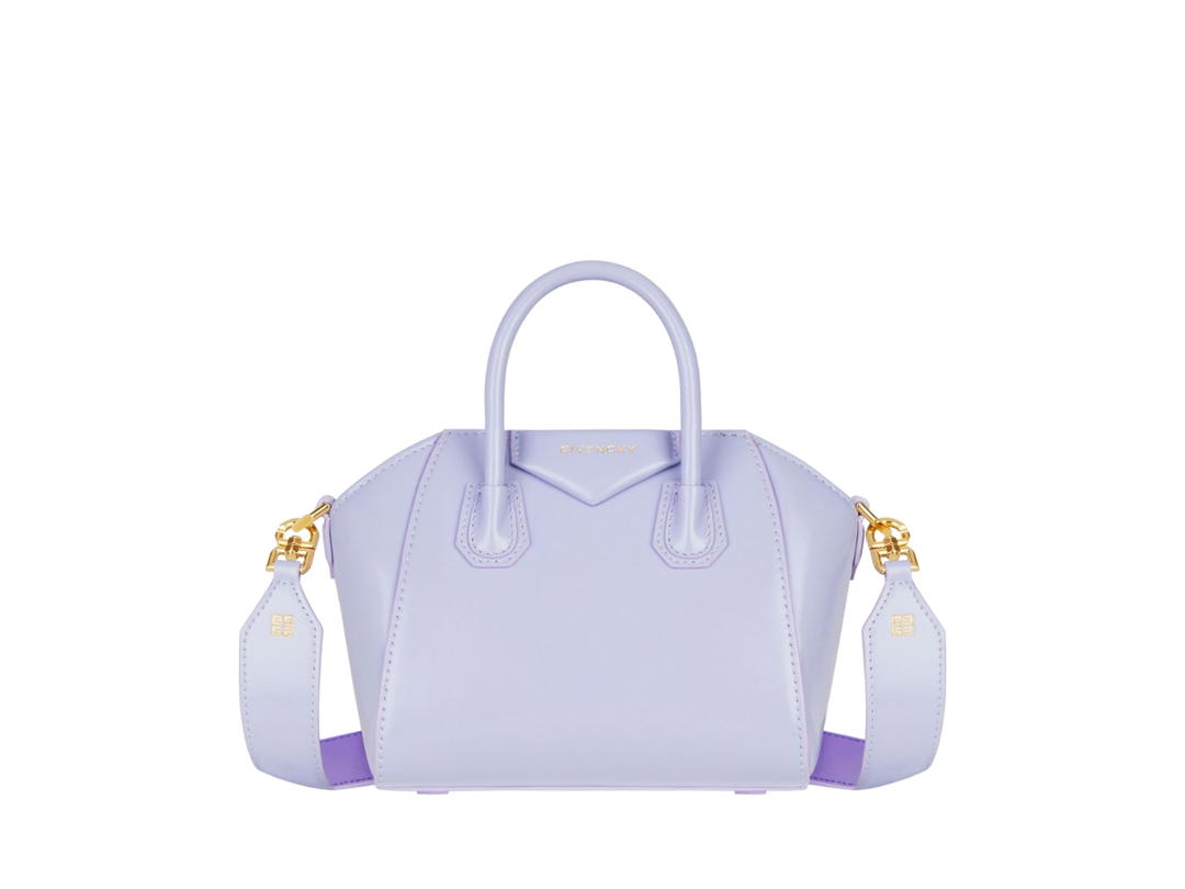 Givenchy Givenchy Antigona Toy Bag In Box Leather With Golden-Finish Metal Details Lavender-Purple Dahlia
