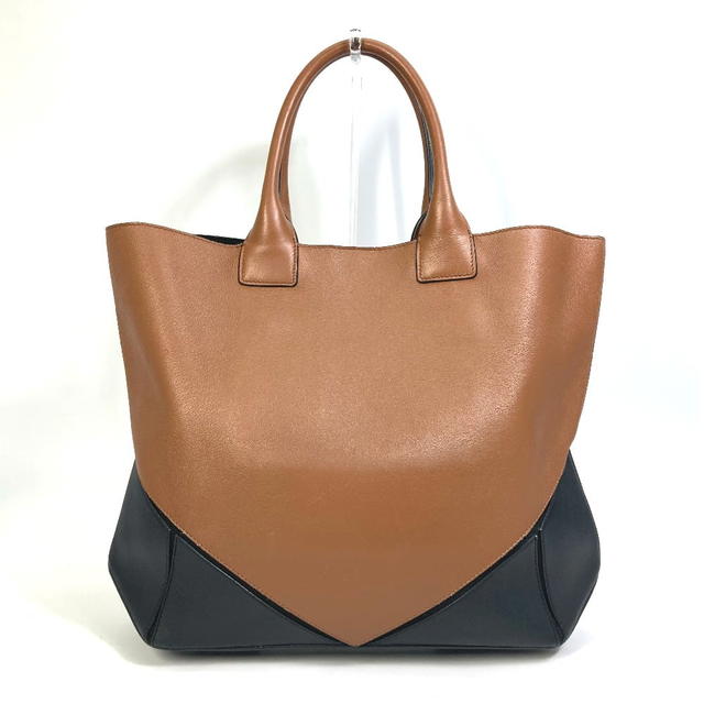Givenchy GIVENCHY Bicolor Shoulder Bag Tote Bag Hand Bag Leather Brown x Black - view 2