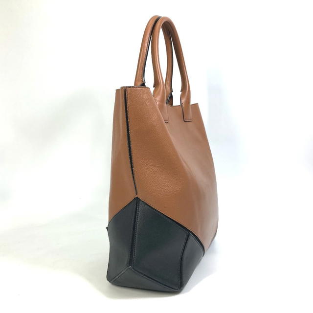 Givenchy GIVENCHY Bicolor Shoulder Bag Tote Bag Hand Bag Leather Brown x Black - view 3