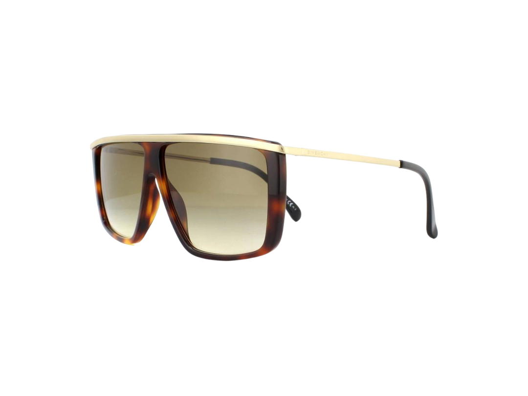 Givenchy Givenchy Browline Sunglasses In Brown Acetate Frame With Brown Gradient Lens Havana