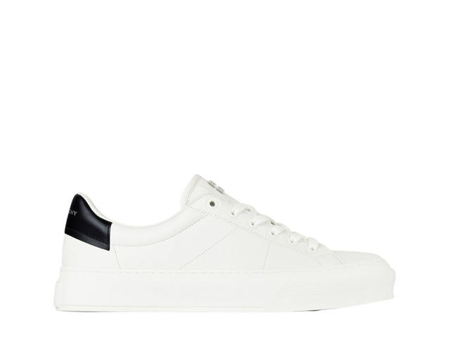Givenchy Givenchy City Sport Sneakers In Leather White Black - view 1