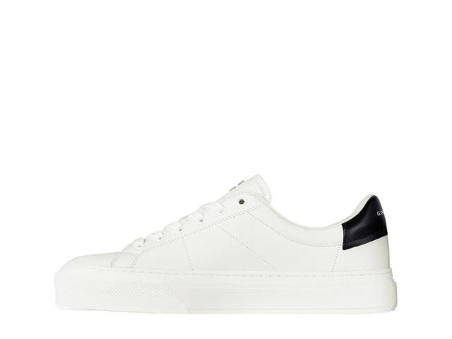 Givenchy Givenchy City Sport Sneakers In Leather White Black - view 2