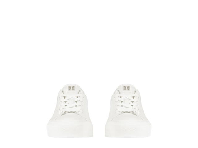 Givenchy Givenchy City Sport Sneakers In Leather White Black - view 3
