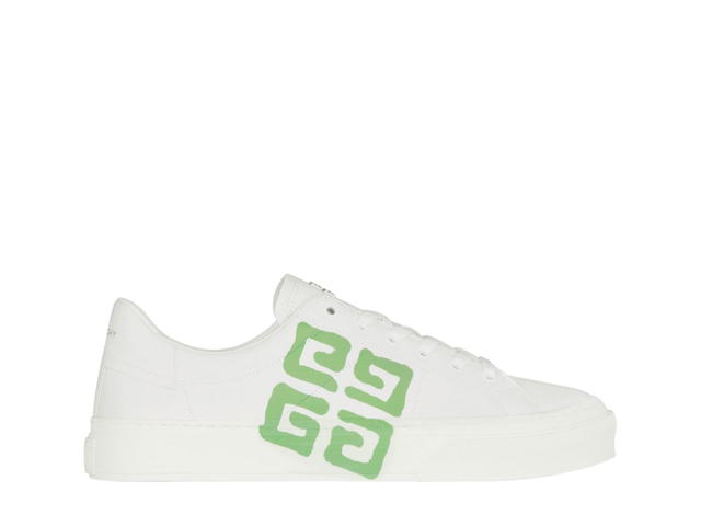 Givenchy Givenchy City Sport Sneakers In Leather White Mint Green - view 1