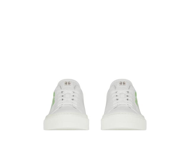Givenchy Givenchy City Sport Sneakers In Leather White Mint Green - view 3