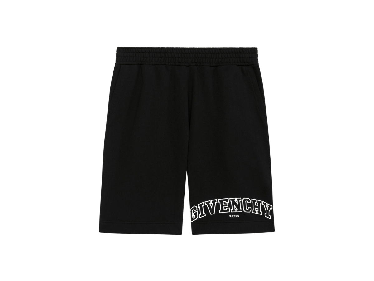 Givenchy Givenchy College Bermuda Shorts In Fleece Black