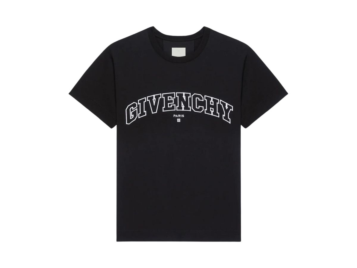 Givenchy Givenchy College T-Shirt In Cotton Black