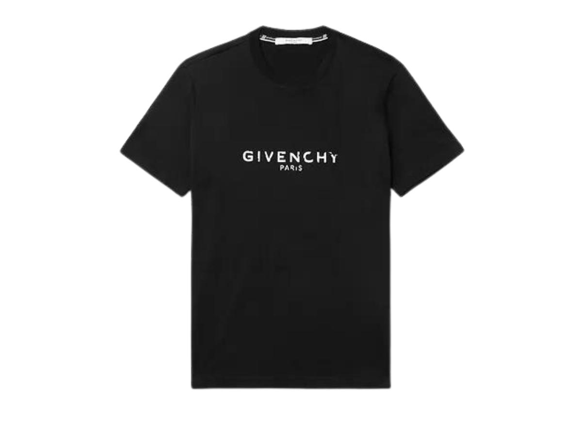 Givenchy Givenchy Cracked Logo T-Shirt Black