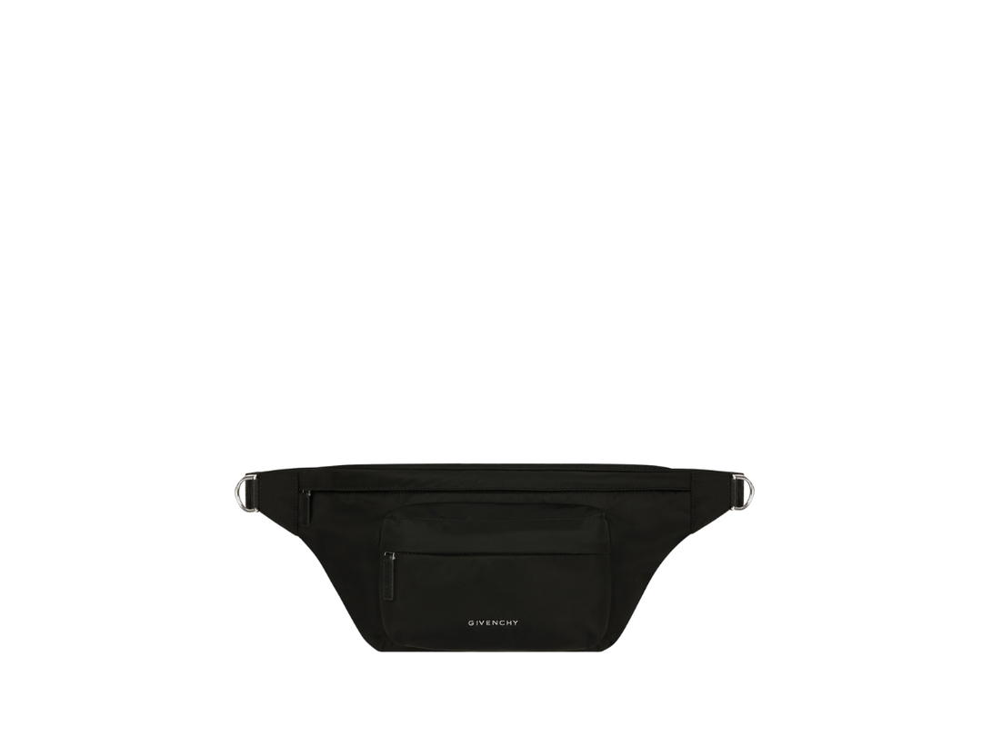 Givenchy Givenchy Essential U Bumbag In Nylon With Silvery-Finish Metal Black