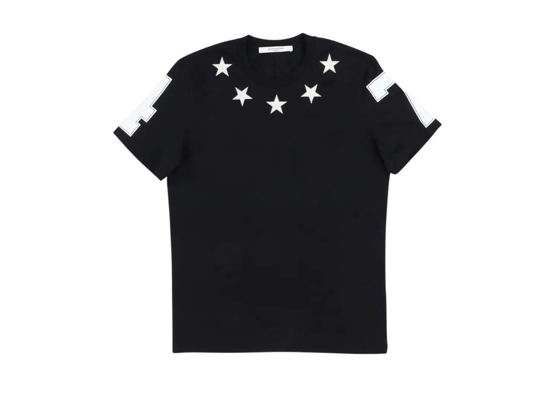 Givenchy Givenchy Felt Stars T-Shirt Black-White