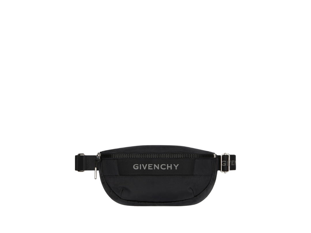 Givenchy Givenchy G-Trek Bumbag In Nylon With Silvery-Finish Metal Black