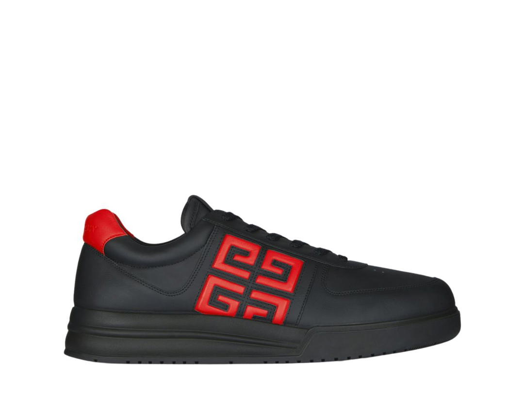 Givenchy Givenchy G4 Sneakers In Leather Black Red