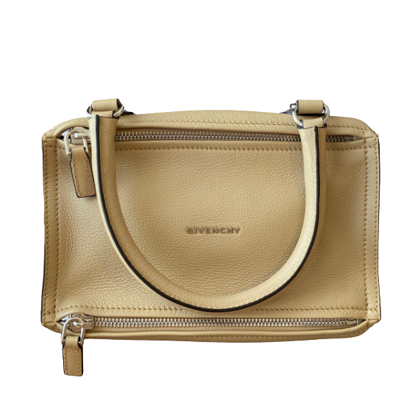 Givenchy Givenchy Small Pandora Bag in Grained Leather Beige Camel