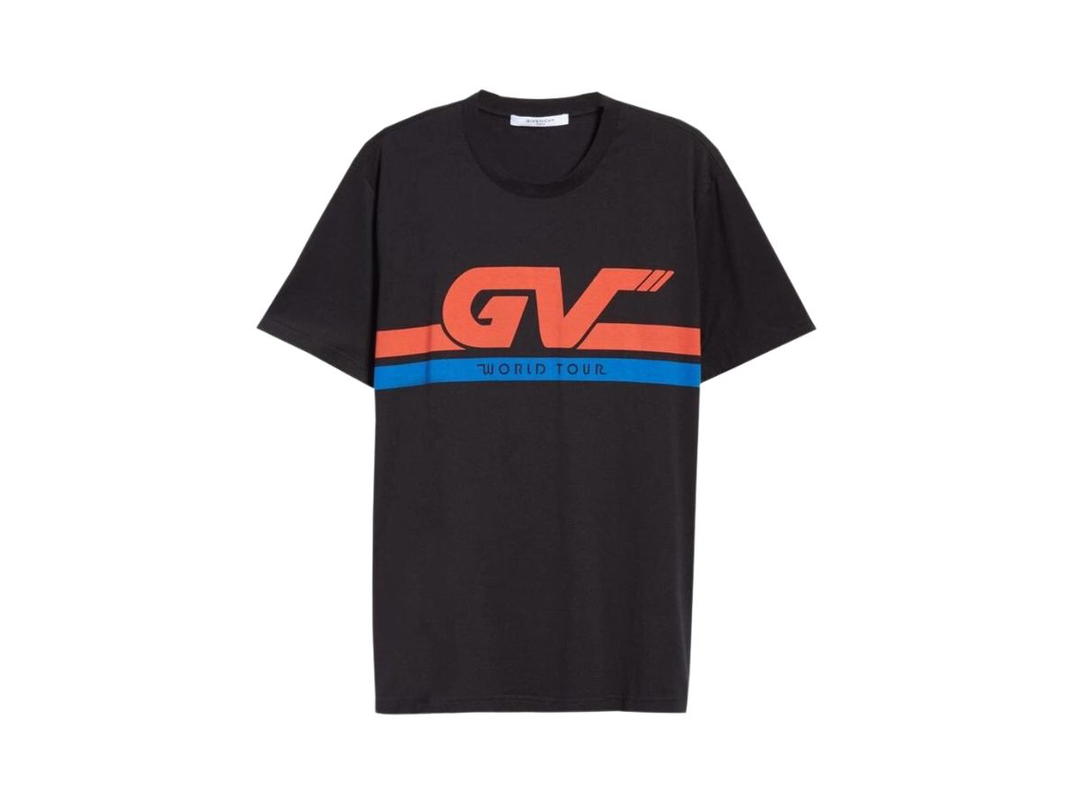 Givenchy Givenchy GV Motocross Cuban-Fit T-Shirt Black