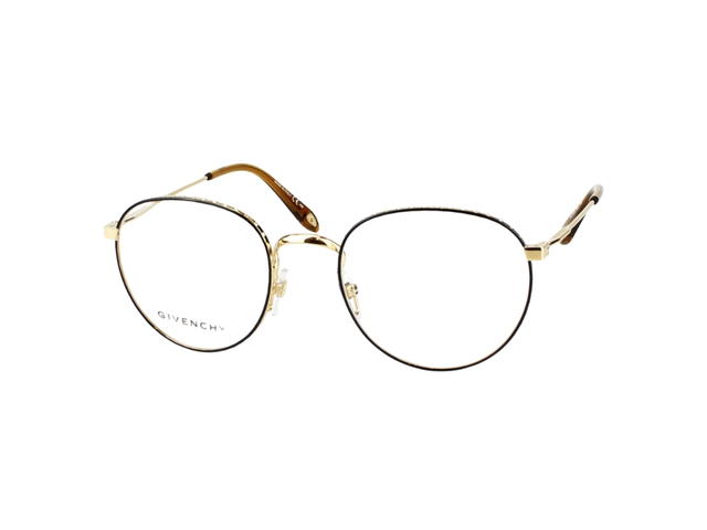 Givenchy Givenchy GV0072-RHL-51 Glasses In Gold Metal Frame-Havana Acetate With Mirror Lenses - view 2