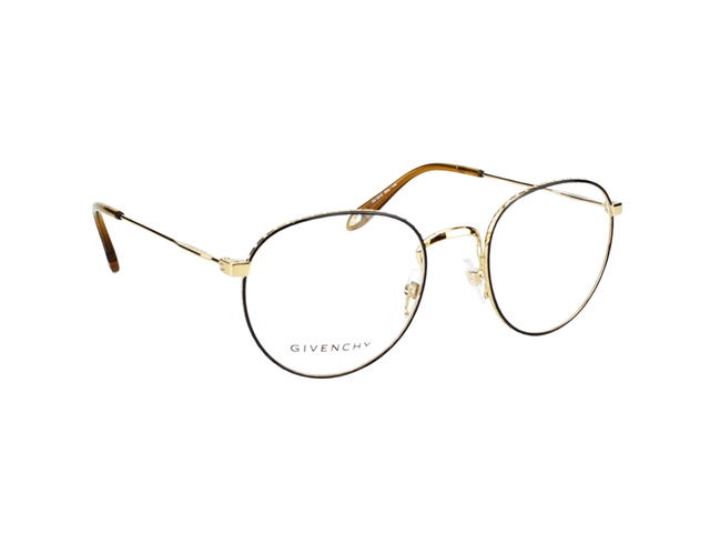 Givenchy Givenchy GV0072-RHL-51 Glasses In Gold Metal Frame-Havana Acetate With Mirror Lenses - view 3