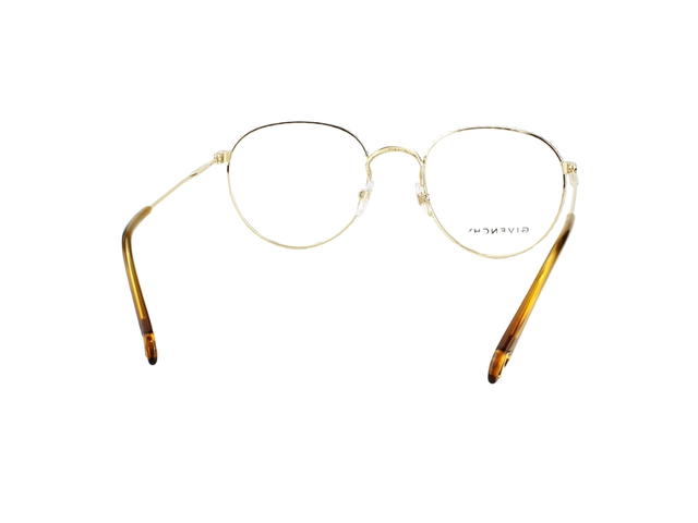 Givenchy Givenchy GV0072-RHL-51 Glasses In Gold Metal Frame-Havana Acetate With Mirror Lenses - view 5