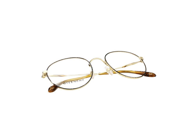 Givenchy Givenchy GV0072-RHL-51 Glasses In Gold Metal Frame-Havana Acetate With Mirror Lenses - view 6