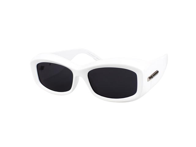 Givenchy Givenchy GV40044U-21A-56 Sunglasses In White Acetate Frame With Grey Lenses - view 1