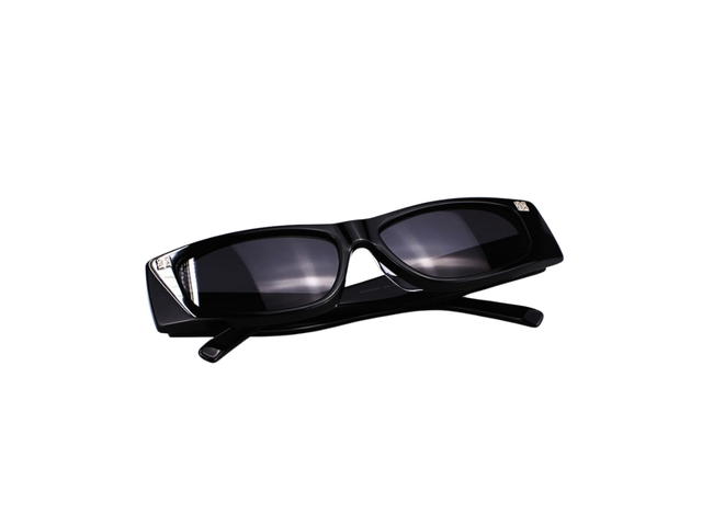 Givenchy Givenchy GV40048F-01A-56 Sunglasses In Black Acetate Frame-4G Silver Detail With Grey Lenses - view 6