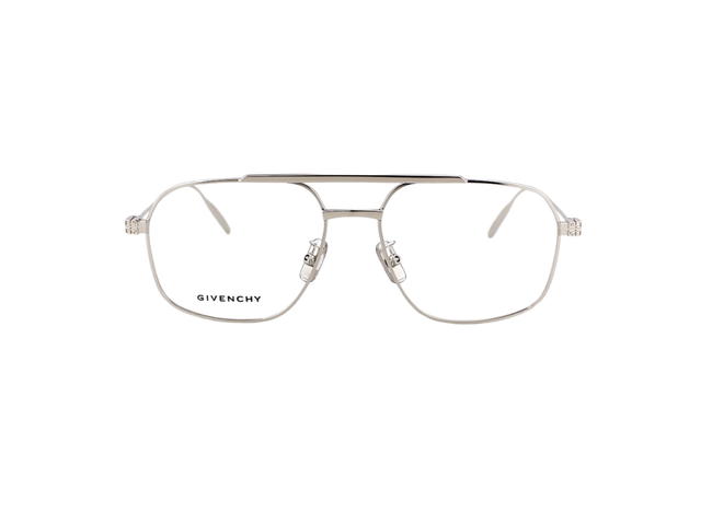 Givenchy Givenchy GV50038U-016-55 Glasses In Silver Metal Frame-4G Detail With Mirror Lenses - view 1