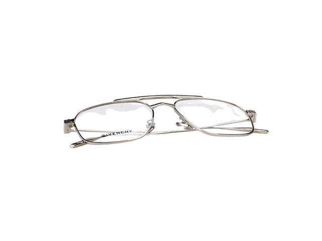 Givenchy Givenchy GV50038U-016-55 Glasses In Silver Metal Frame-4G Detail With Mirror Lenses - view 6