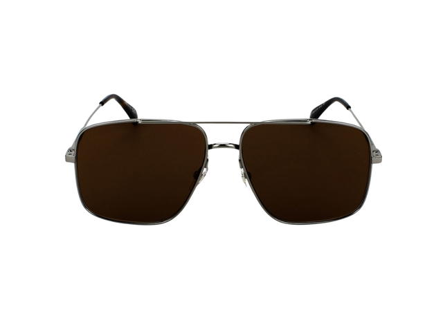 Givenchy Givenchy GV7119-S-KJ1VP-61 Sunglasses In Silver-Black Metal Frame With Dark Brown Lenses - view 1