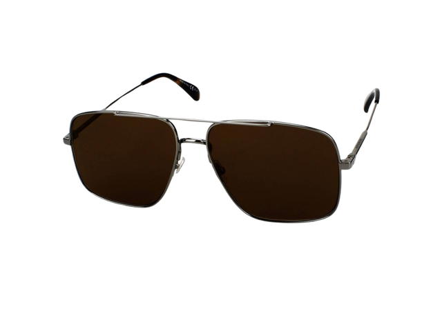 Givenchy Givenchy GV7119-S-KJ1VP-61 Sunglasses In Silver-Black Metal Frame With Dark Brown Lenses - view 2