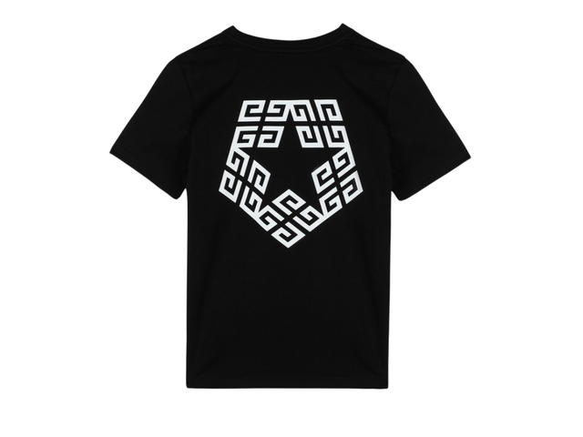 Givenchy Givenchy Kids 4G Star-Print Organic Cotton T-Shirt Black - view 2