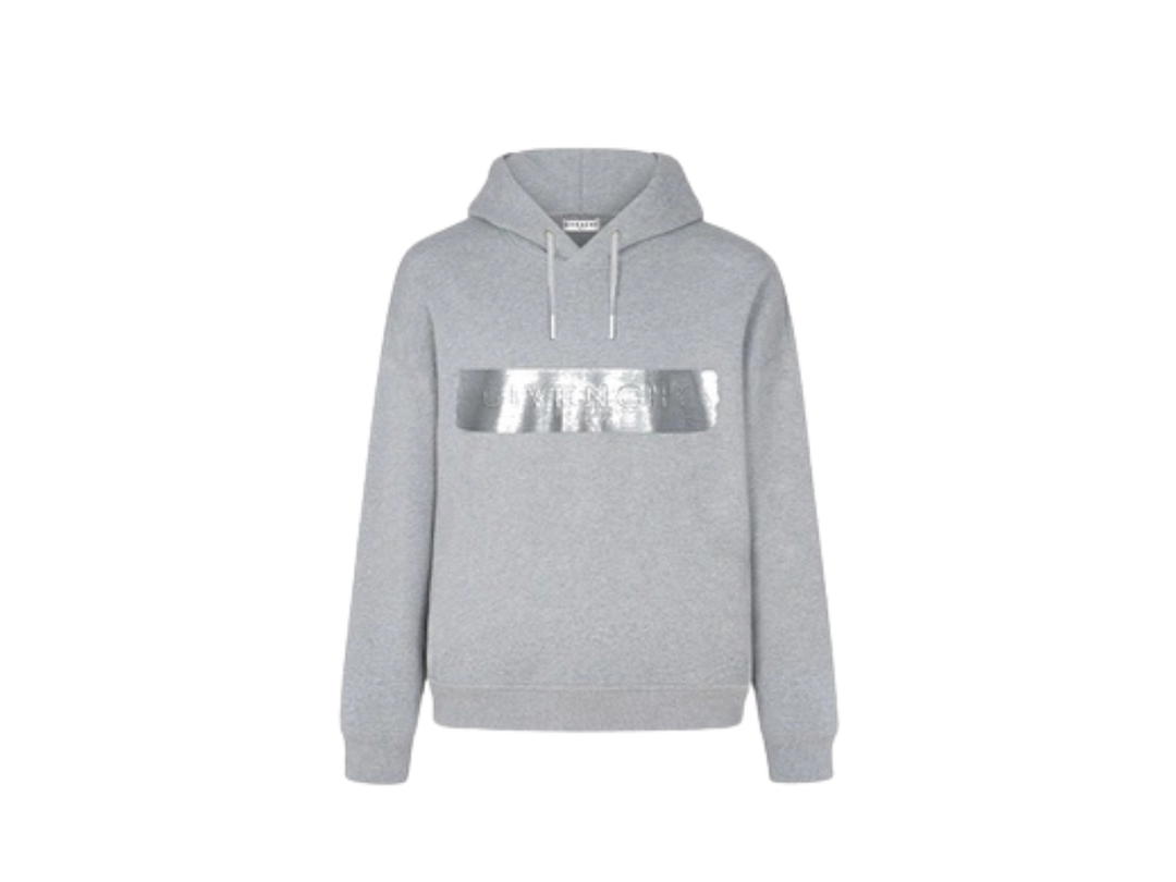 Givenchy Givenchy Logo Hooded Sweatshirt Grey
