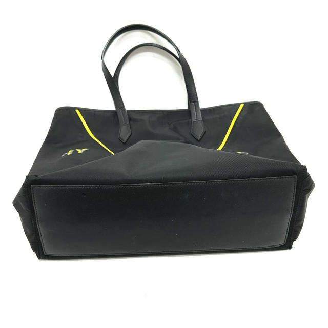 Givenchy GIVENCHY logo Shoulder Bag Tote Bag Leather / Nylon Black/yellow - view 4