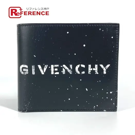 Buy GIVENCHY logo wallet Compact wallet Folded wallet Leather Black/White at Sasom – Authentic and Ready to Ship