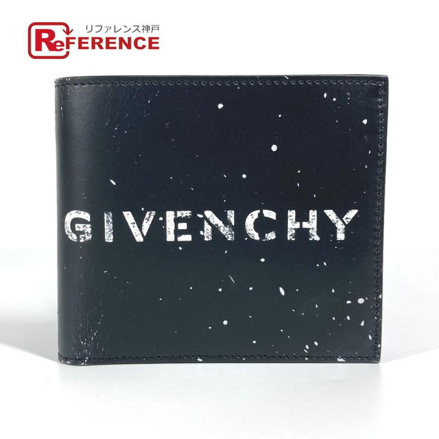 Givenchy GIVENCHY logo wallet Compact wallet Folded wallet Leather Black/White - view 1