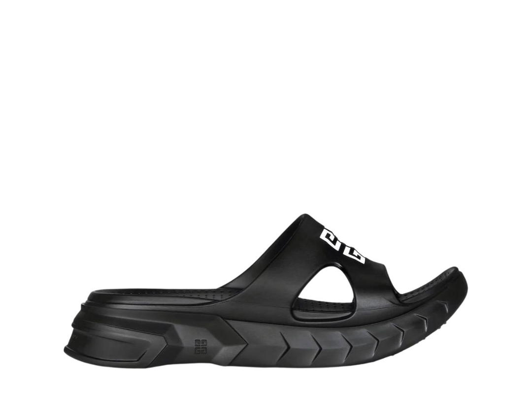 Givenchy Givenchy Marshmallow Sandals In Molded Rubber With Printed White 4G Emblem Black
