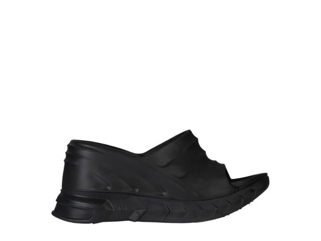 Givenchy Givenchy Marshmallow Wedge Sandals In Rubber Matte Black (W) - view 1