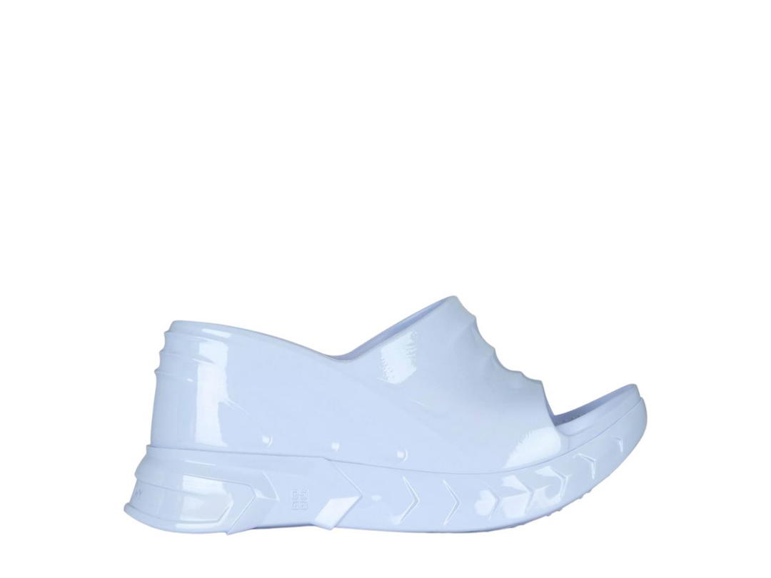 Givenchy Givenchy Marshmallow Wedge Sandals In Rubber Cloud Blue (W)