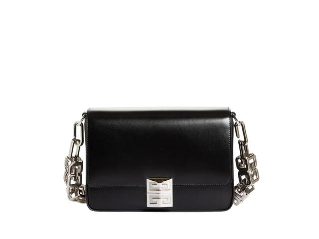 Givenchy Givenchy Medium 4G Chain Shoulder Bag In Leather With Silver-Tone Hardware Black - view 1
