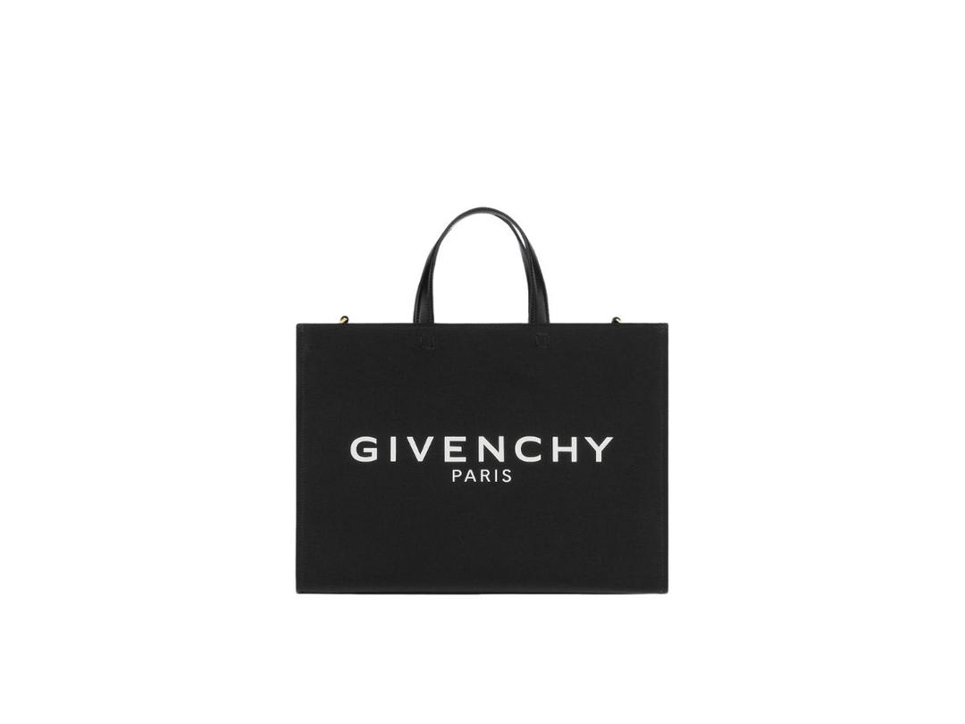 Givenchy Givenchy Medium G-Tote Shopping Bag In Canvas Black