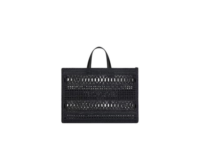 Givenchy Givenchy Medium G-Tote Shopping Bag In Laced Raffia Black - view 2