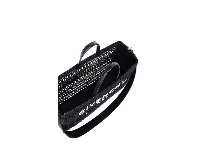 Givenchy Givenchy Medium G-Tote Shopping Bag In Laced Raffia Black - view 3