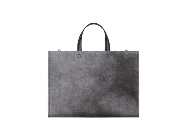Givenchy Givenchy Medium G-Tote Shopping Bag In Washed Cotton Canvas With Silvery-Finish Metal Dark Grey - view 2
