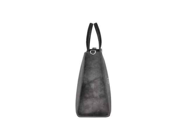 Givenchy Givenchy Medium G-Tote Shopping Bag In Washed Cotton Canvas With Silvery-Finish Metal Dark Grey - view 3