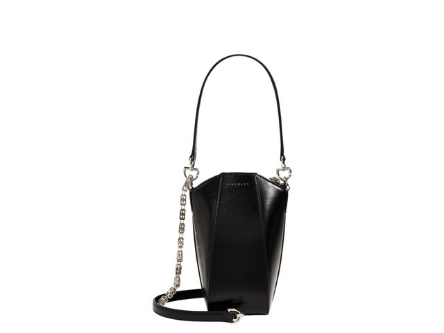 Givenchy Givenchy Mini Antigona Vertical Bag In Calfskin Leather With Silver-Tone Hardware Black - view 1