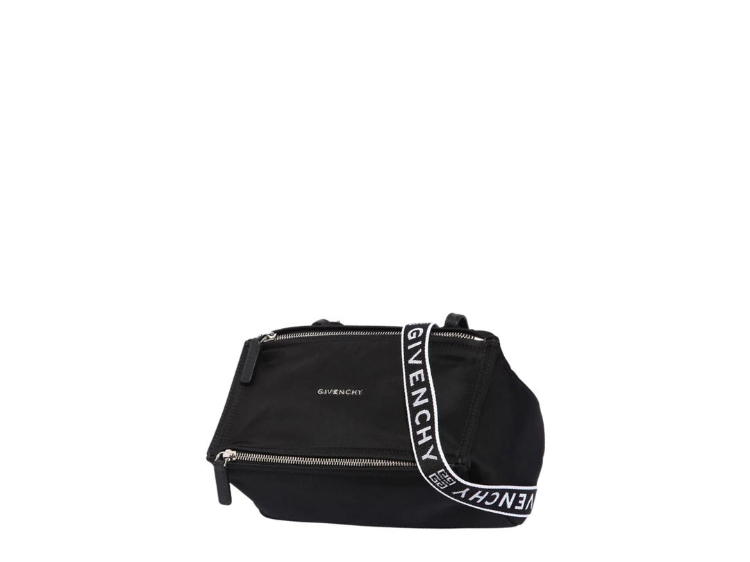 Givenchy Givenchy Mini Pandora Bag In Nylon With Silver-Tone Hardware Black