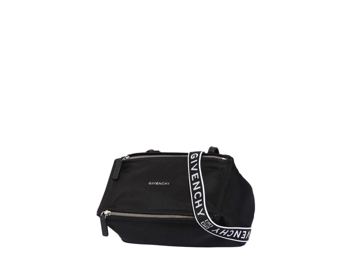 Givenchy Givenchy Mini Pandora Bag In Nylon With Silver-Tone Hardware Black