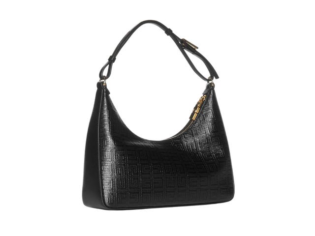 Givenchy Givenchy Moon Cut Out Small Shoulder Bag In Leather With Gold Metal Black - view 2