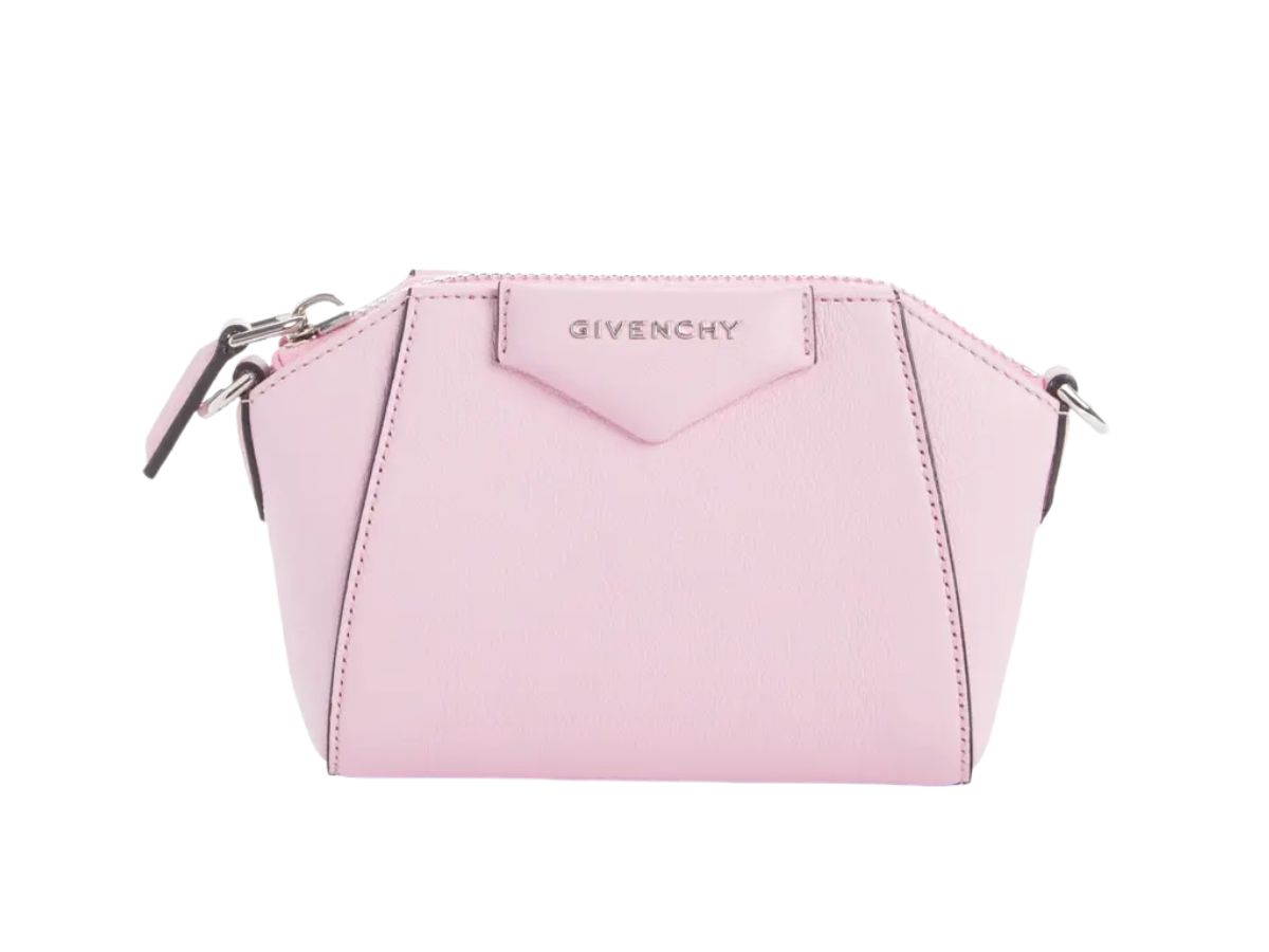 Givenchy Givenchy Nano Antigona Sugar Leather Crossbody Bag In Baby Pink