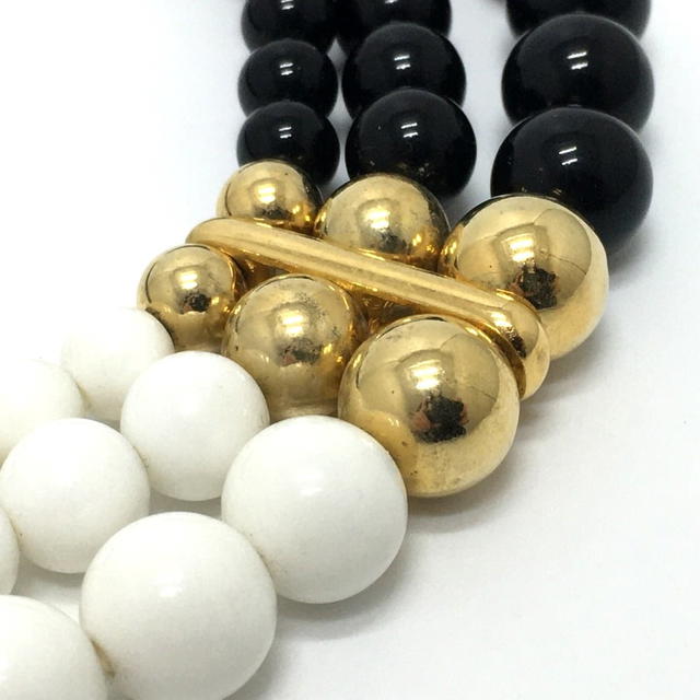 Givenchy GIVENCHY Necklace Gold Plated Black x White/GoldHardware - view 2